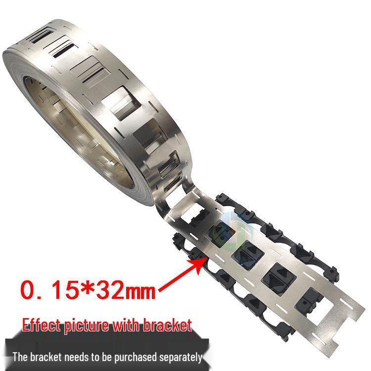 21700 Lithium Battery Connector: Double Section Nickel-Plated Steel Strip for Parallel Spot Welding