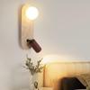 Yellow Travertine Wabi-Sabi Wall Lamp for Bedroom, Hotel, or Corridor