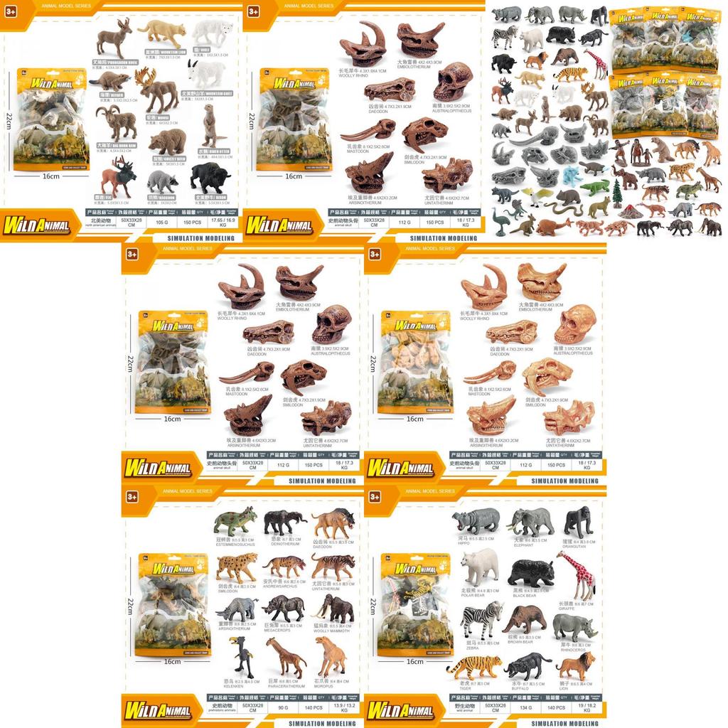 Detailed Plastic Primate Mammal Skull Replica Unique Educational Display For Collectors