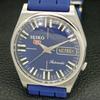 JAPAN VINTAGE SEIKO 5 AUTOMATIC 7009A MENS BLUE COLOR DIAL WATCH a702106-5 R208-a702106