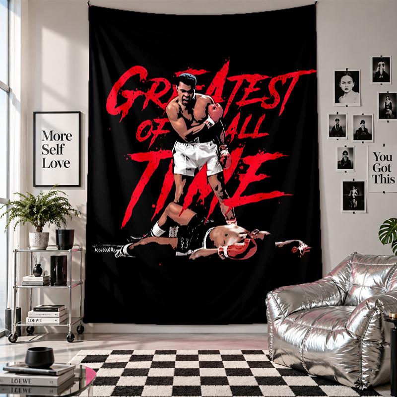 Wall TapestryMuhammad Ali Art Hanging Cloth Decorative Background Cover for Room Decoration