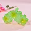 1Pcs Frangipani Flower Shaped Hair Clip Colorful Shark Clip Hairpin Headwear Vintage Headdress Hair Accessories For Women