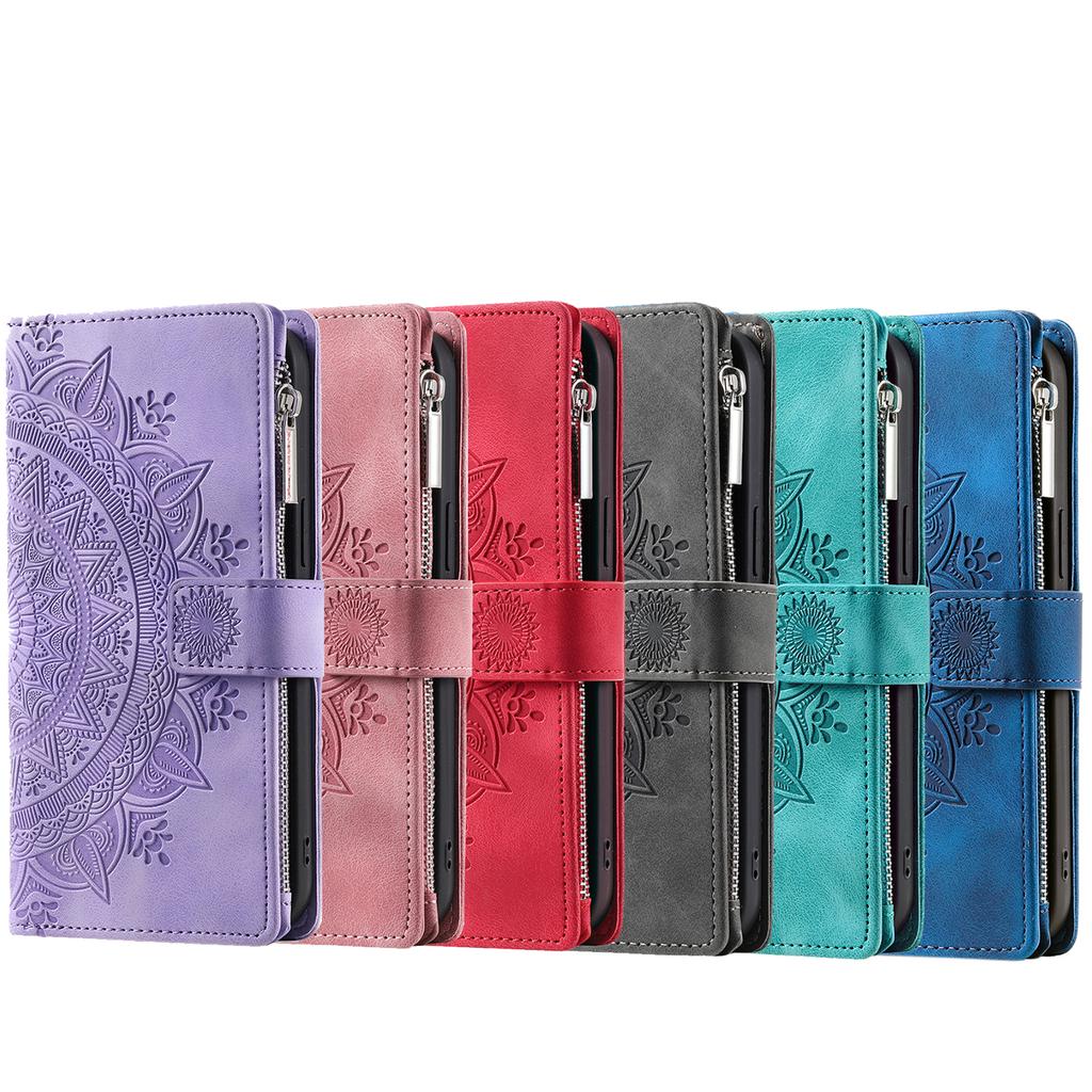 Leather Flip Case For Samsung Galaxy S26 S25 S23 S24 Ultra S22 S21 Plus S20 FE + 20 10 9 Card Wallet Embossing Phone Bag