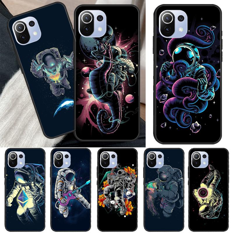 

Space Spaceman Art For POCO F3 F1 M3 M4 X3 Pro GT X4 Pro Phone Case For Xiaomi Mi 11 Lite 12 11T Pro Cover