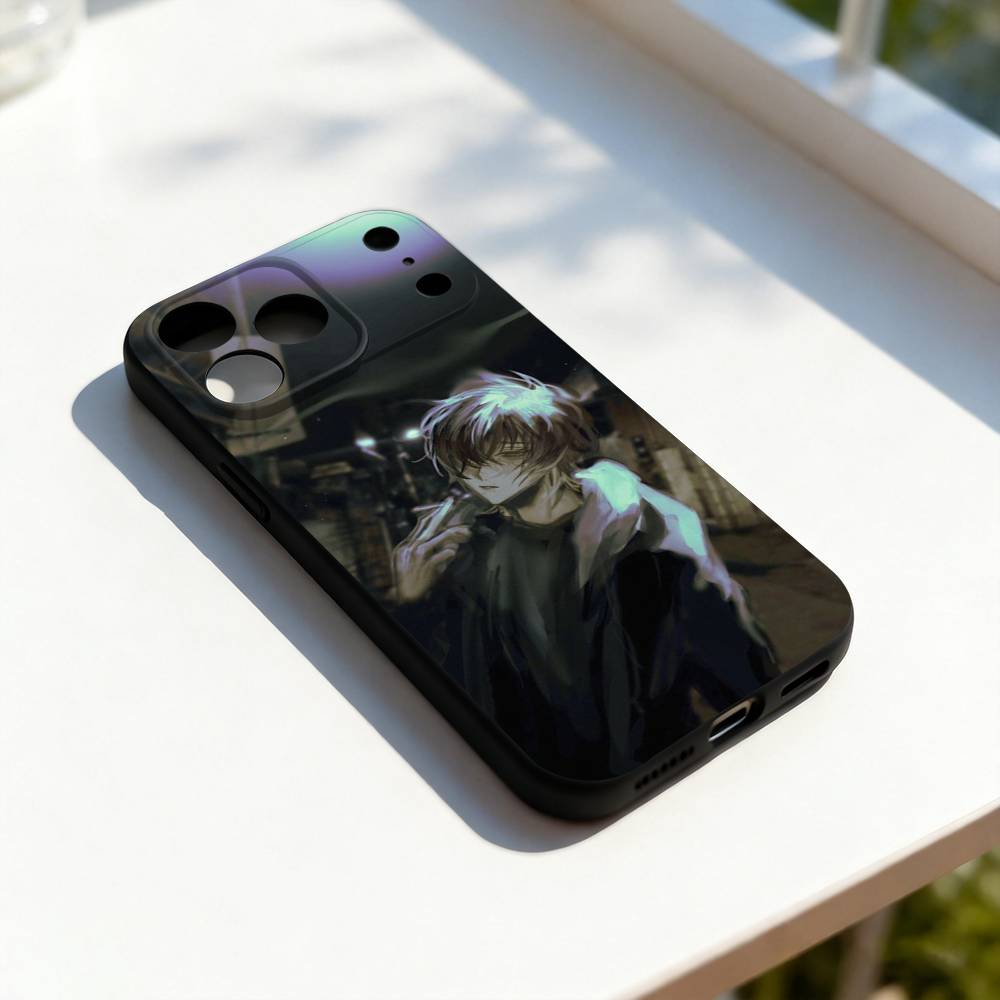 Towa Slow Damage Cool Phone Case For iPhone 17,16,15,14,13,12,11,Pro,Max,Plus,E,SE4,Air,Mini Black Precise Hole Matching