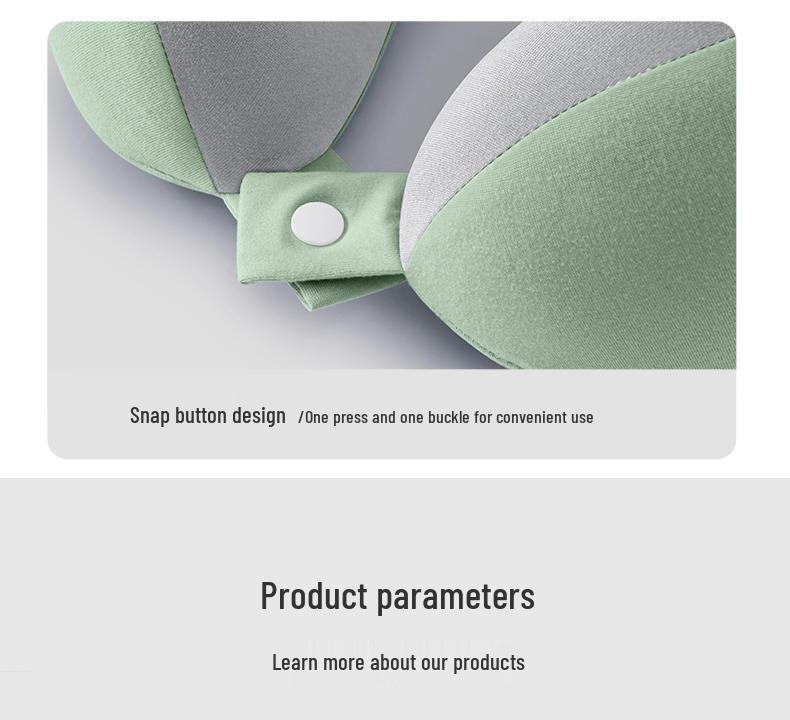 U-förmiges Reise-Nackenkissen aus Memory-Schaum für Flugzeug und zervikale Unterstützung