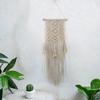 Macrame Wall Art Handmade Cotton Wall Hanging Tapestry with Lace Fabrics Bohemian Hanging Decoration Best Gift
