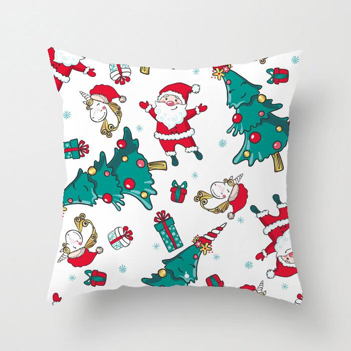 40/45/50/60cm Christmas Cushion Cover Christmas Ornament Home Christmas New Year Gift Pillow Case