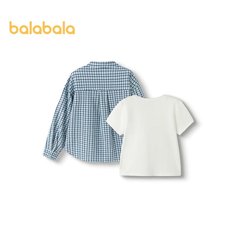 Длиннорубашка Balabala для девочек с воротником-лацканом 130