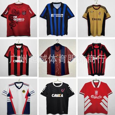 AC Barcelona Retro Jersey Inter Flamenco Corinthians Aston Villa Marseille Football Jersey