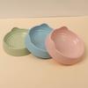 Pet Feeder Convenient Easy Cleaning Sturdy Smooth Edge Eco-friendly Feed Water Solid Color Ear Shape Food Water Feeder Pet Supplies