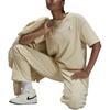 Jordan Essentials Logo Loose Fit Round Neck Short Sleeve Drop Shoulder T-Shirt Women Tops Beige DO5038-234