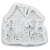 Mushroom House Silicone Mold House Fondant Molds Cake Decorating Tools Cupcake Topper Candy Resin Clay Chocolate Gumpaste Mold