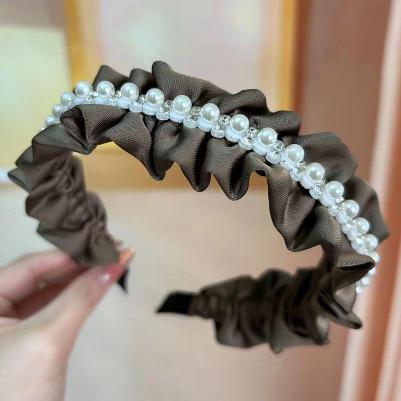 Luxury Autumn/Winter Hairband for Women - Elegant Wide-Brimmed Skull Top Clip for Hair & Face Wash.
