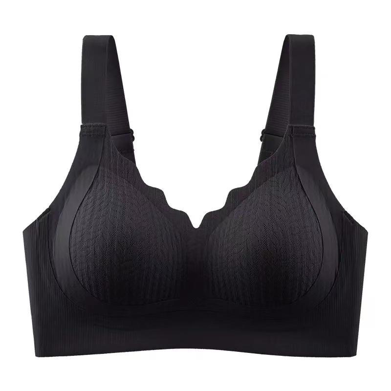 Second Generation Seamless Push-Up Bra for Women - Thin, No Underwire, Anti-Sagging, Side Bust Control