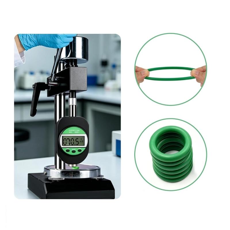 595 Piece Air Conditioning O Gasket Kit, 36 Size Green Rubber O Gasket Set with Size References In Storage Case for Repair Use and Maintenance