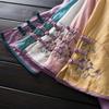 Summer Women's Clothing Shirts Blouse Blusa Mujer Vintage Casual Camisas Women Blouses Linen V Neck Embroidery