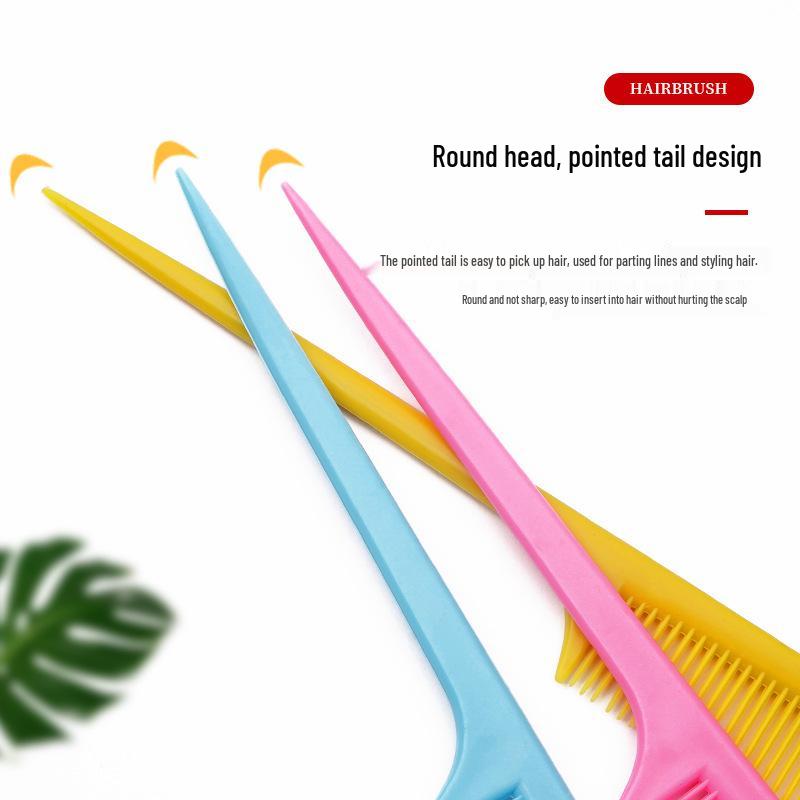Practical Hair Styling Kit: Comb, Tail Comb, Scissors & Makeup Comb for Hair Care