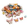 4Pcs/Lot 4 Styles Alloy Metal Drop Oil Butterfly Charms Animal Pendant For DIY Bracelet Necklace Jewelry Making Accessories