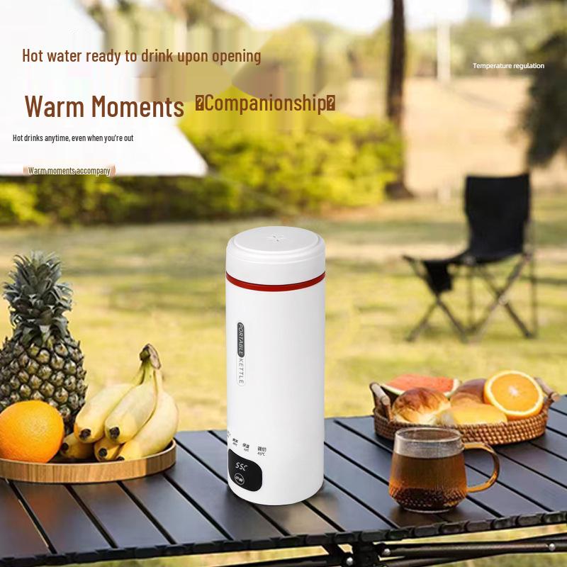 Compact Electric Travel Kettle with Digital Temperature Display for Hotels and Dorms