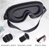 Comfy Material Sleep Mask Padded Design Blockout Light Eye Mask 3D Ice Silk Eye Mask  Relax Aid