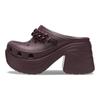 Sandálias Clogs com Corrente Siren 'Cereja Escura' Femininas