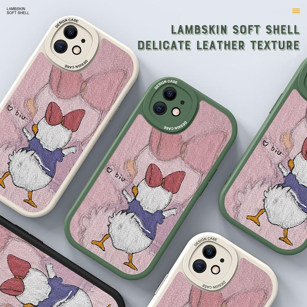 

Тонкий кожаный чехол с рисунком Диснея Дейзи Дак, мягкий силиконовый чехол из искусственной кожи для Vivo