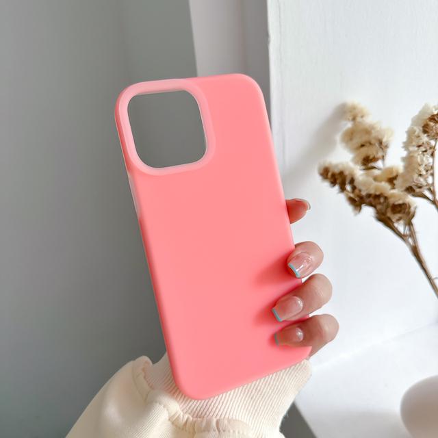 Fashion Jelly Phone Case For Iphone 14 13 12 Pro Max 3d Side Keys Higher Camera Convex Fluorescent Color Shockproof Cover