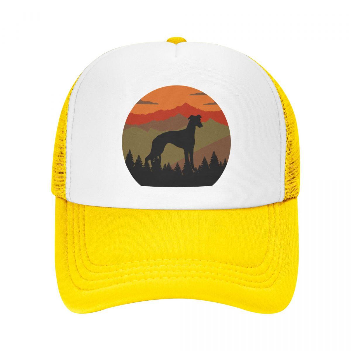 

Винтажная бейсболка с изображением неба, гор, страны, дикой природы, уиппета, собаки, подарок, модная бейсболка, шляпа дерби, мужские и женские шляпы