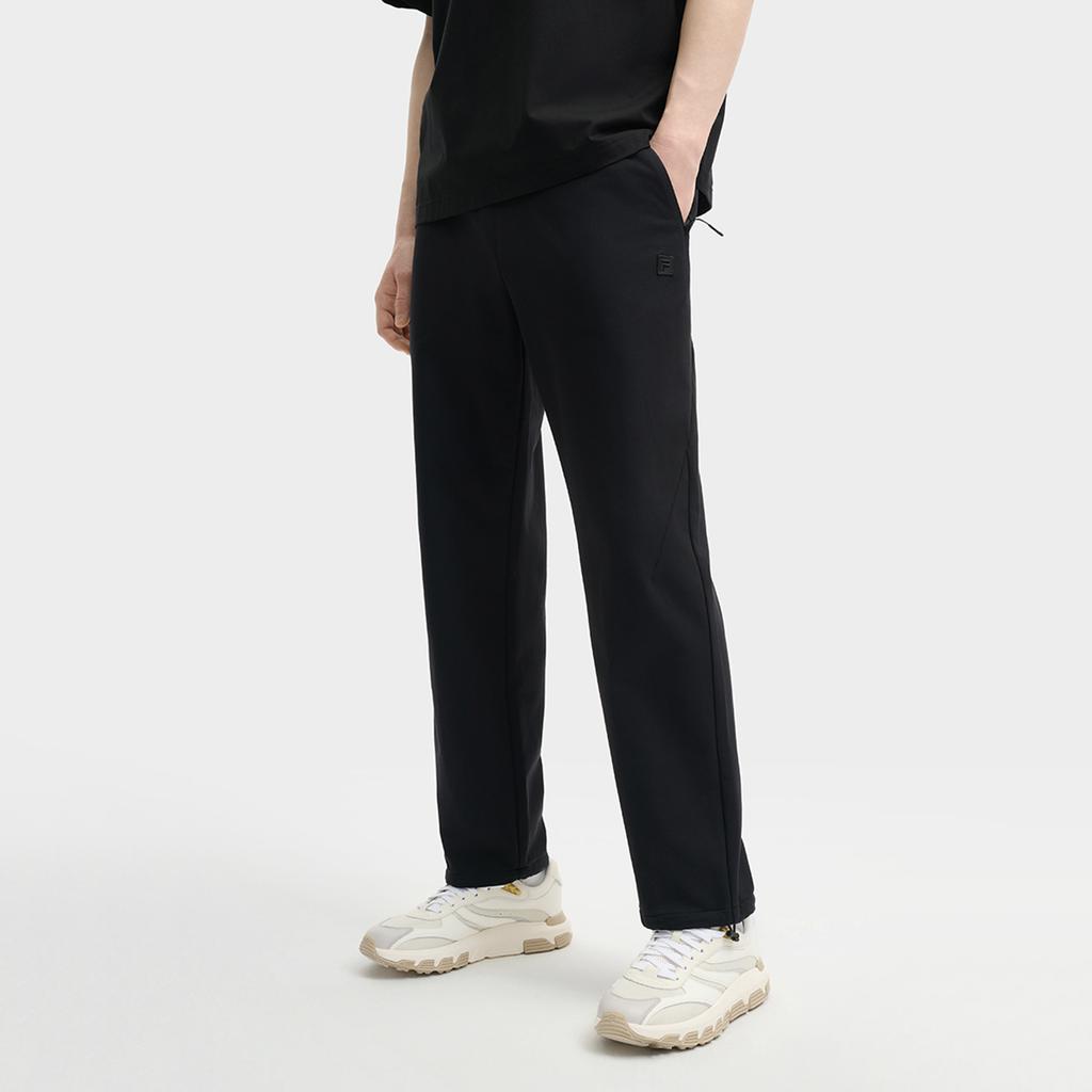 New FILA MILANO Collection Knitted Sweatpants Men's Jet Black F11M525603F-BK