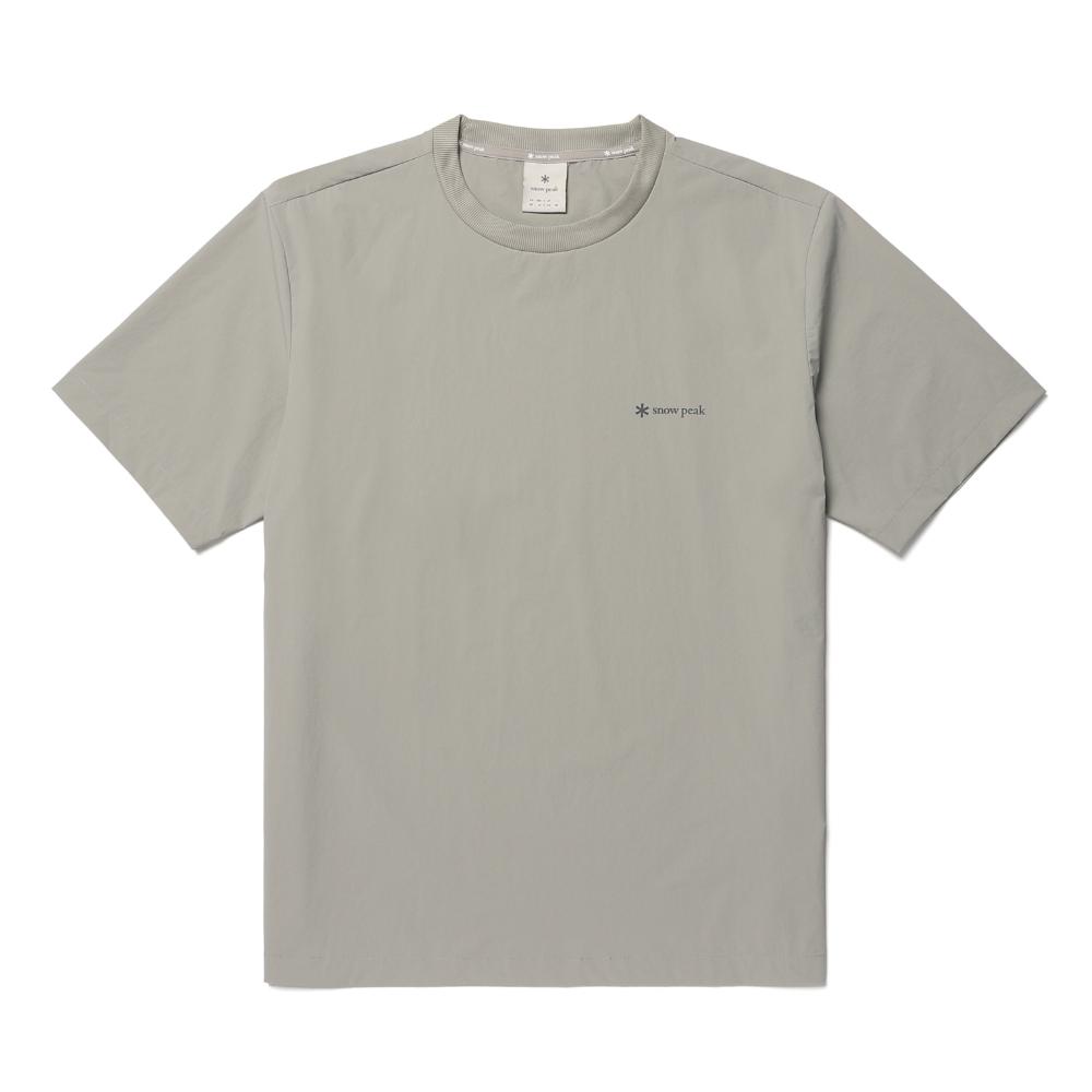SNOWPEAK Syntech Lettering Short-sleeve T-shirt Fog Gray (S26MUSTS31)