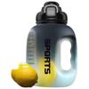 Large Capacity Gradient Black Sports Water Bottle