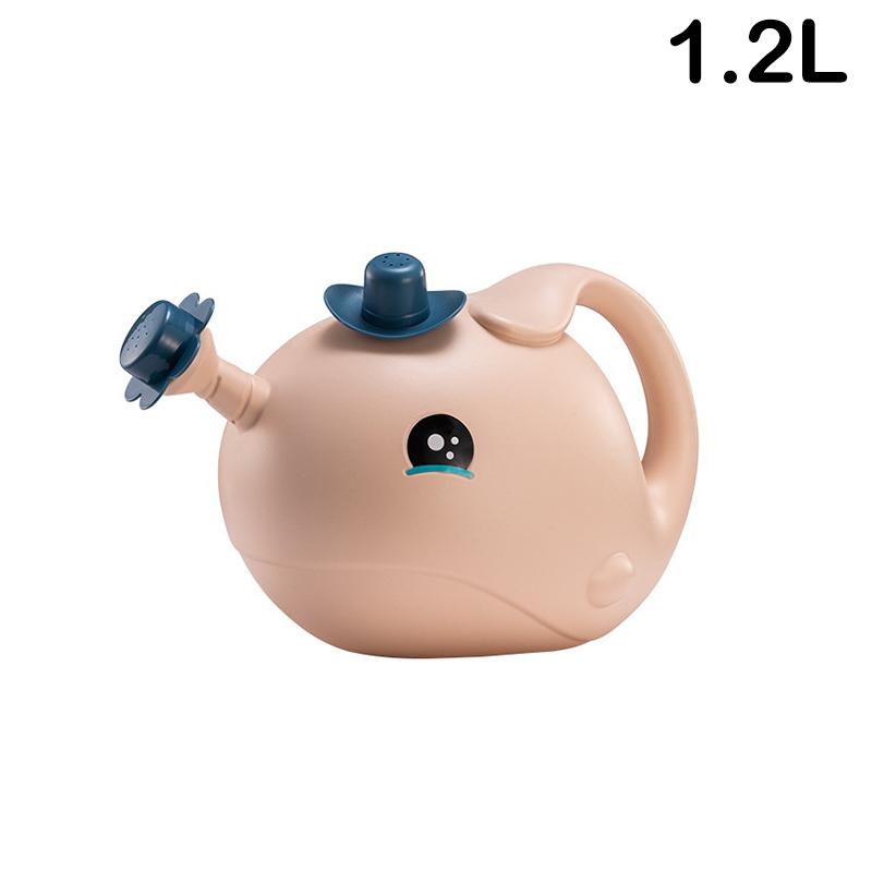 Cute Cartoon Whale Kids Watering Can,Plastic Garden Watering Pot for Children's Gardening & Bath Play