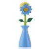 Long Flower Handle Pan Brush Storage Bottle Cleaner Creativity Decoration Tool