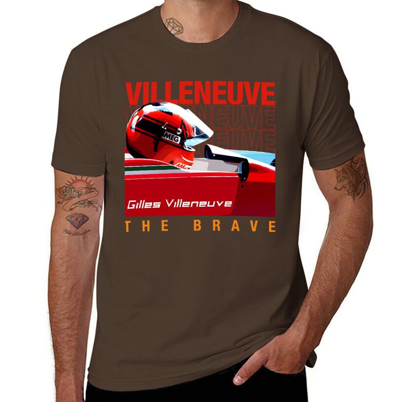 

Gilles Villeneuve helmet F1 legend T-Shirt for a boy new edition oversized t shirts for men XL