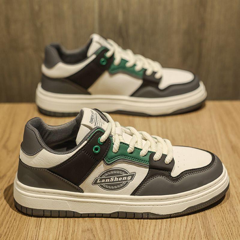 

HB51 men s shoes spring new trendy men s versatile high-end lightweight soft-soled sports and leisure little white flat shoes 39