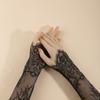 Eyelash Edge Lace Arm Sleeves Fingerless Lace Cuffs Vintage Arm Cover  Cosplay Show