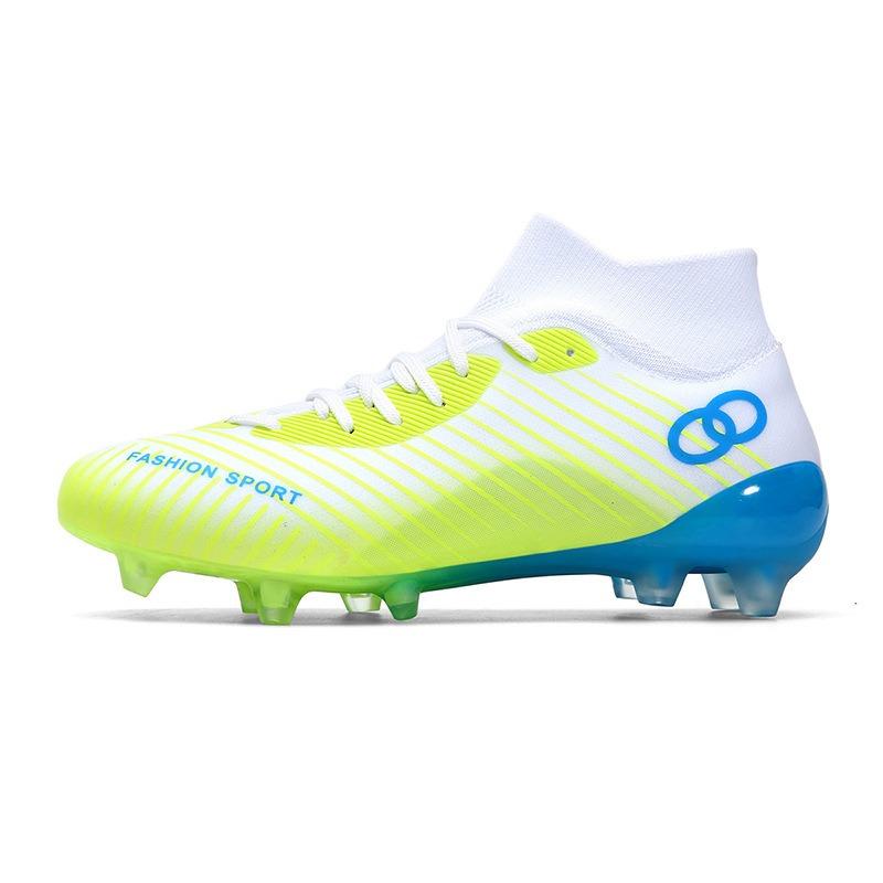 High-top football shoes with broken nails, artificial turf nails, leather feet, boys, girls and teenagers, training shoes
