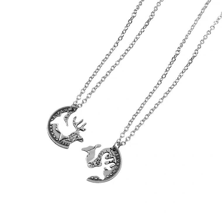 

JMXD-Ожерелье для пары, креативный кулон, свитер-цепочка, кулон для мужчин и женщин, индивидуальность в стиле ретро