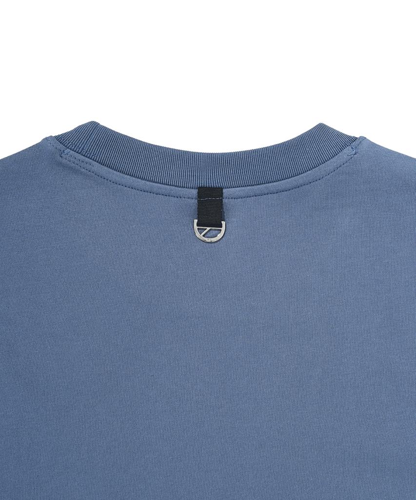 Opeunyadeu(Owai) Vanish Typo Logo T-Vintage Blue