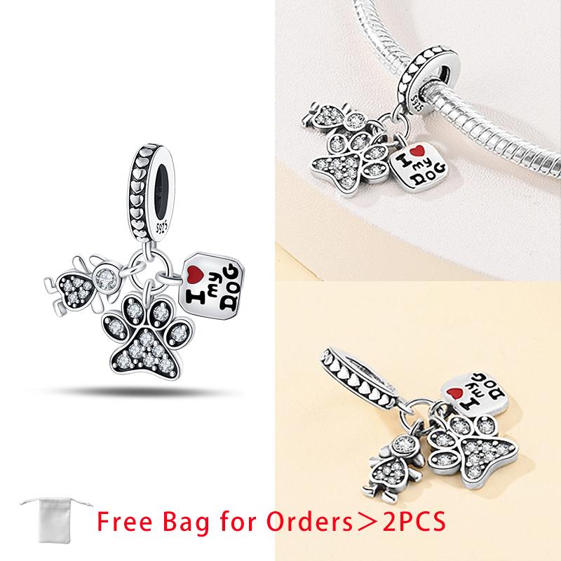 Balloon Birthday Cake Bone Tooth Stethoscope Beads Copper Charms Pendant Fit Women Original Bracelet Diy Fine Jewelry Gift