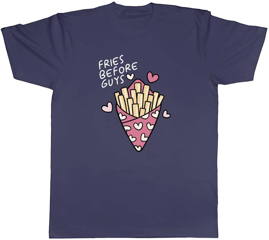 Unisexs T Shirt Funny Valentines Fries Before Guys Unisex Tee Gift
