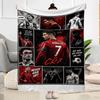 Ronaldo's Legendary Journey Blanket Soft Warm Cozy Suitable for Sofa Seaside Livingroom for All Occasions Playful Design Gifts For Family Or Friends
