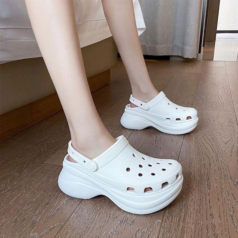 Fashion Slides with Heel Kawaii Cute Platform Shoes Mules Summer 2024 Thick Women's Slippers and Ladies Sandals on Offer I Luxury Trend