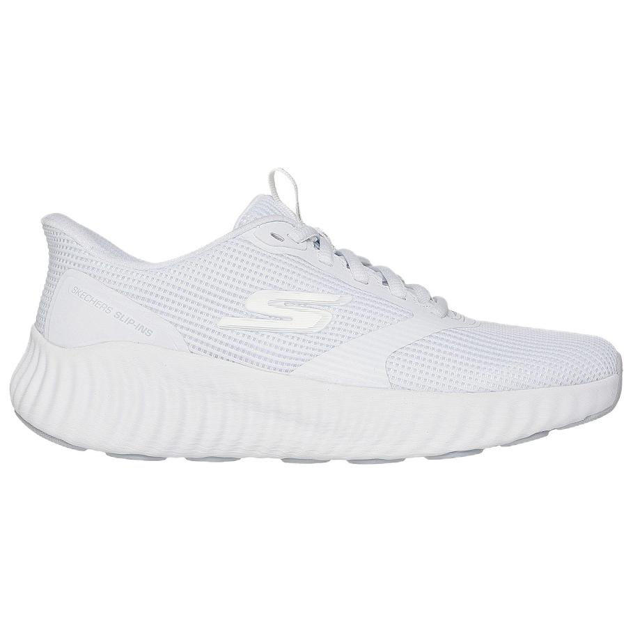 Skechers Go Series GOrun Now Stover Soft Comfortable Low-Top Casual Running Shoes Women Sneaker White 129370-WSL