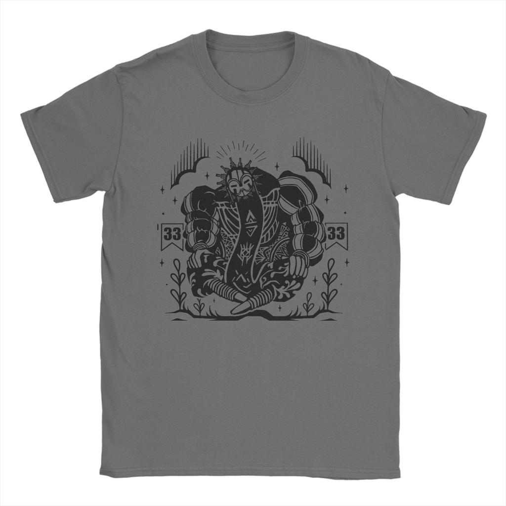 Herr Esquie Clair Obscur Expedition 33 T-shirts Vintage Kortärmad Rundhalsad T-shirt Kläder Bomull