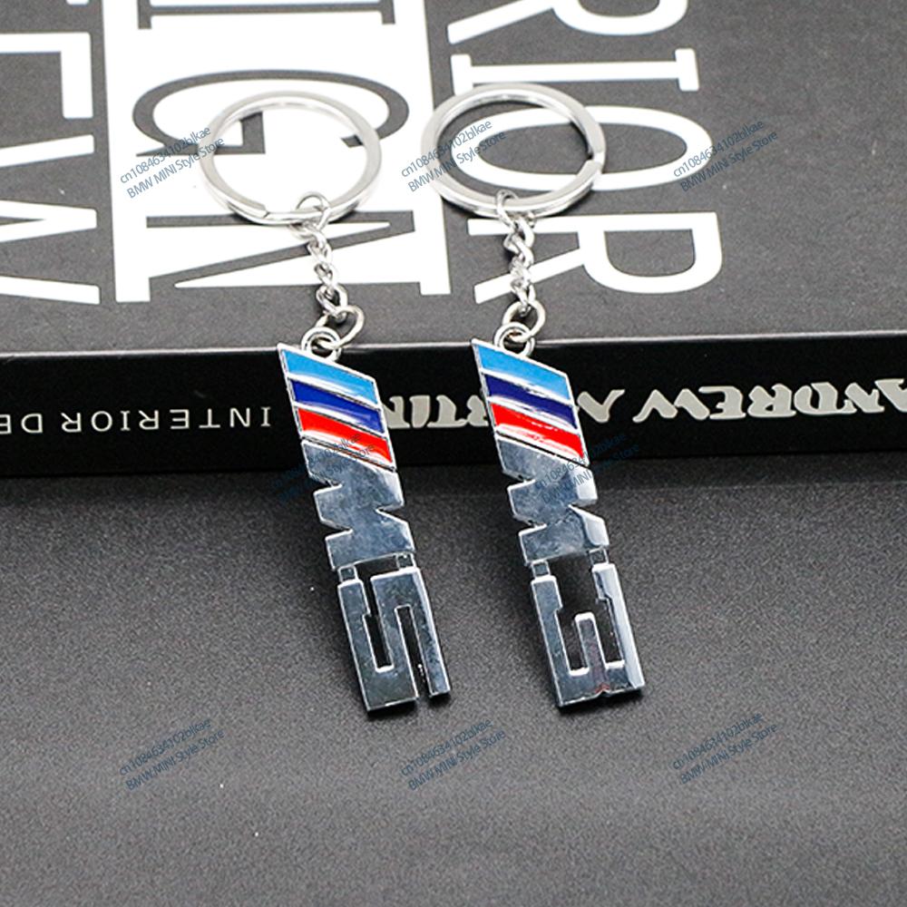 MWPF4 3D Metal Car Keychain For BMW M Logo X1 X2 X3 Key Rings Buckle X4 X5 X6 F48 G80 Key Holder E84 E83 G01 G11 G07 G86 Accessories