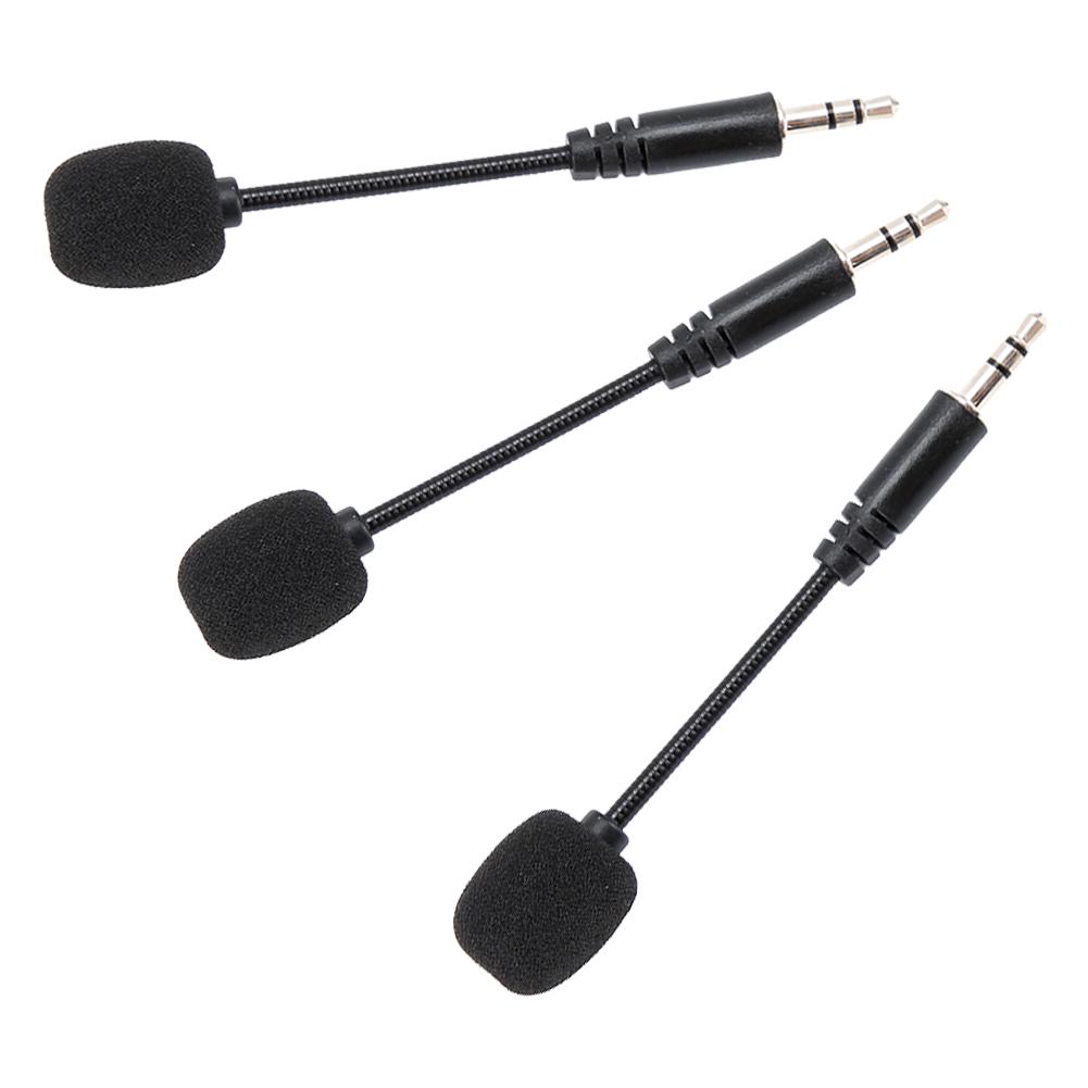 3PCS 3.5mm Jack Adjustable Flexible Extended Mini Microphone for Computer Mobile Phone