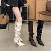 Slim Heel Boots Women's Autumn and Winter New Women's Boots Pointed High Boots But Knee Boots High Heels Martin Boots