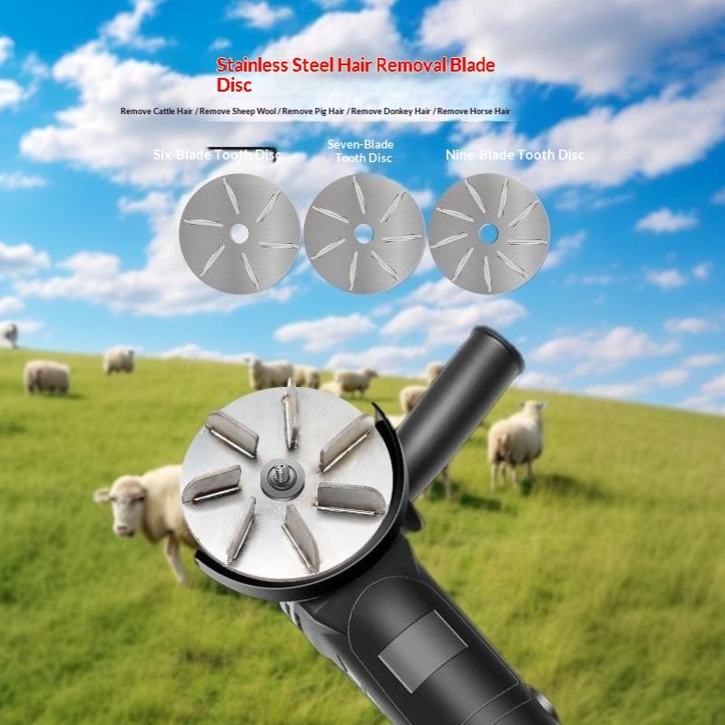 Livestock Hair Removal Blade Disc Stainless Steel Sharp Sturdy Efficient Cutter for Farm Pig Cow Sheep Grooming